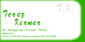 terez kirner business card